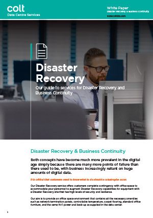 Disaster Recovery white paper gartner logo